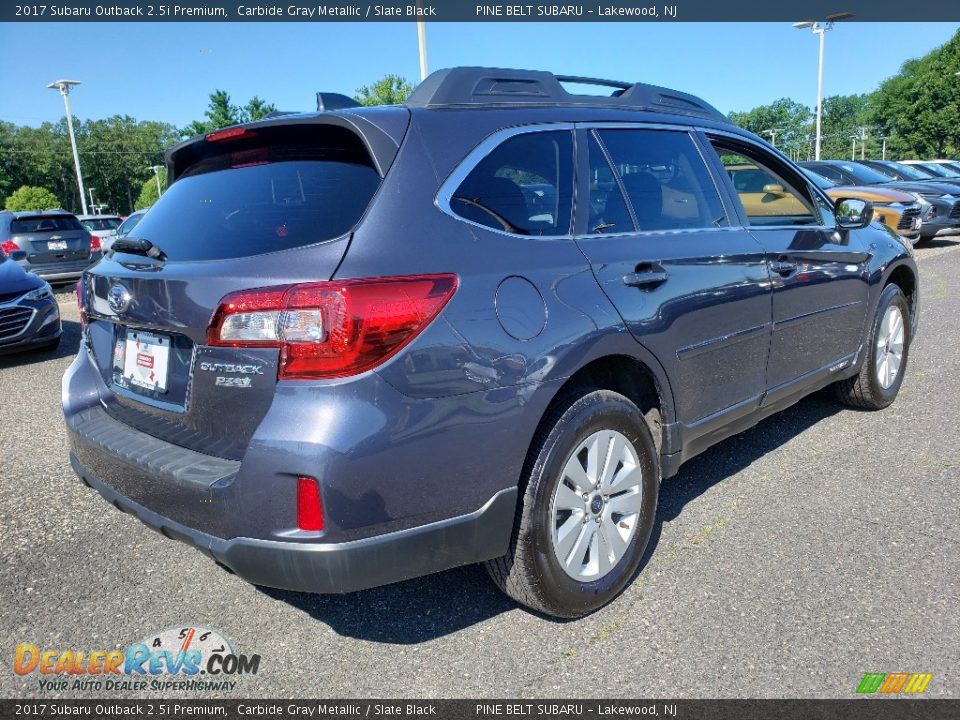 2017 Subaru Outback 2.5i Premium Carbide Gray Metallic / Slate Black Photo #7