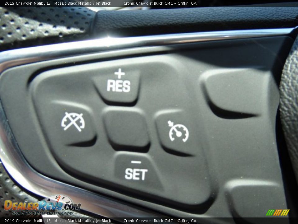 2019 Chevrolet Malibu LS Mosaic Black Metallic / Jet Black Photo #14