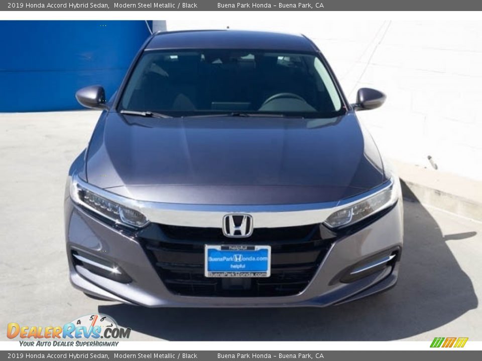 2019 Honda Accord Hybrid Sedan Modern Steel Metallic / Black Photo #3
