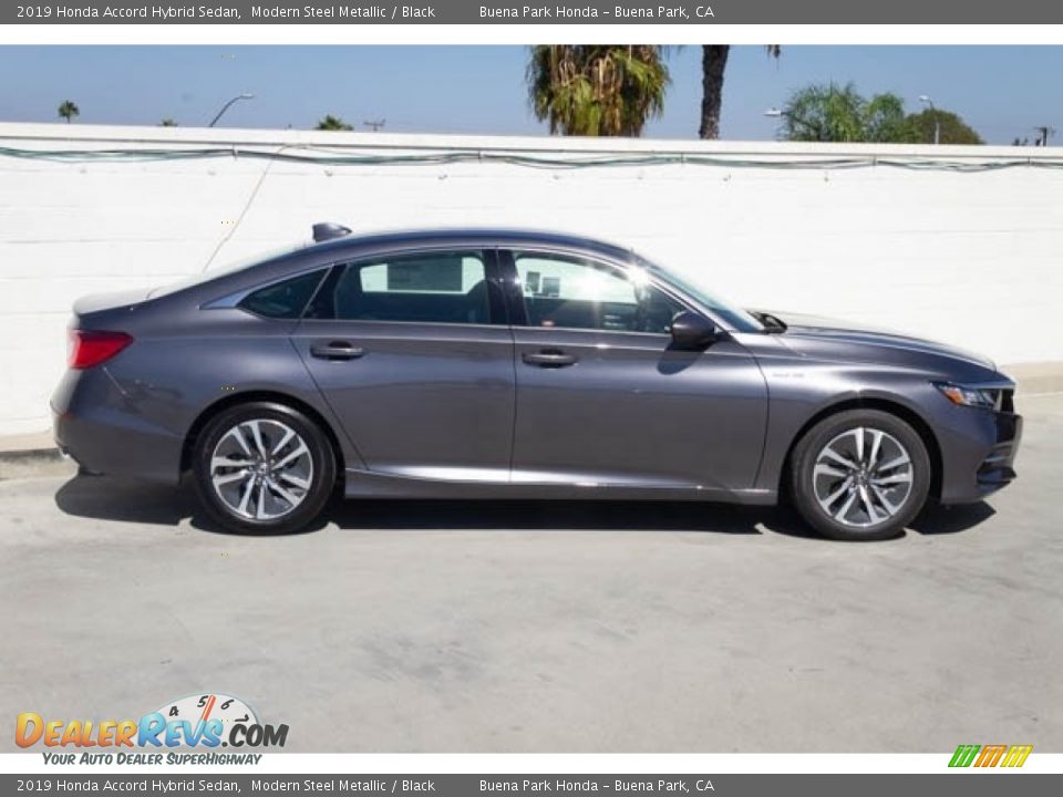 2019 Honda Accord Hybrid Sedan Modern Steel Metallic / Black Photo #5