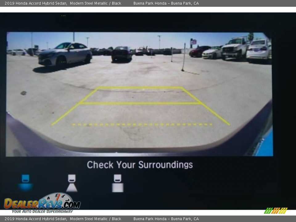 2019 Honda Accord Hybrid Sedan Modern Steel Metallic / Black Photo #15