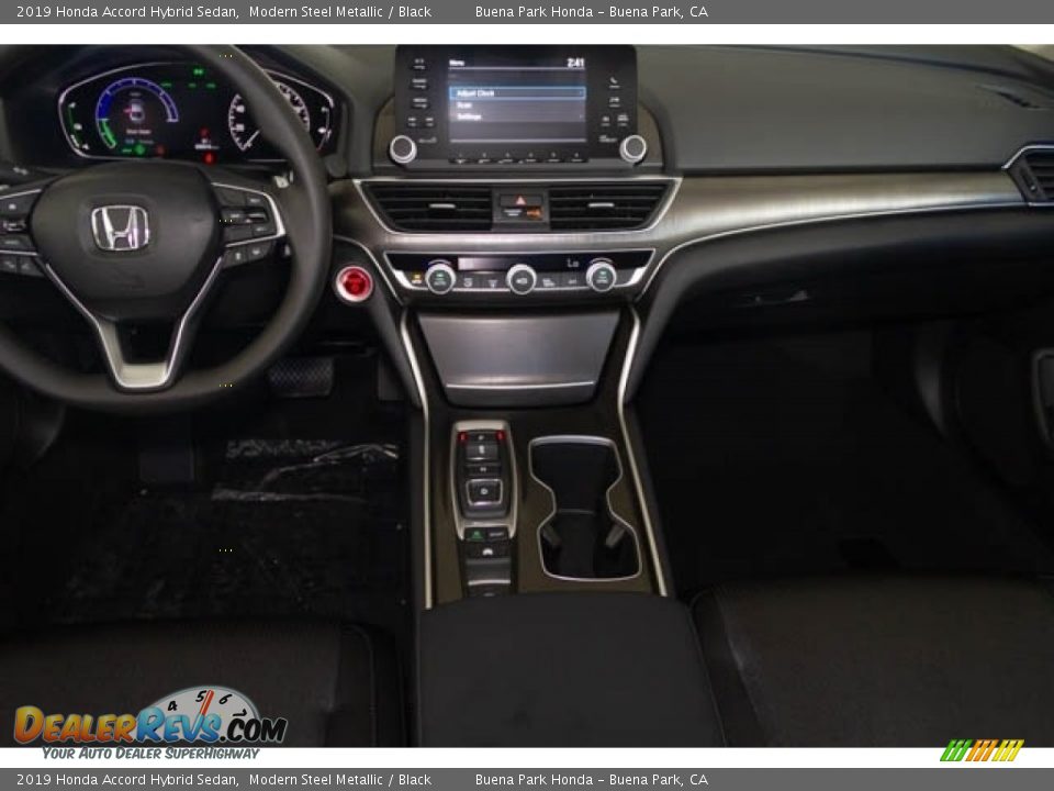 2019 Honda Accord Hybrid Sedan Modern Steel Metallic / Black Photo #18