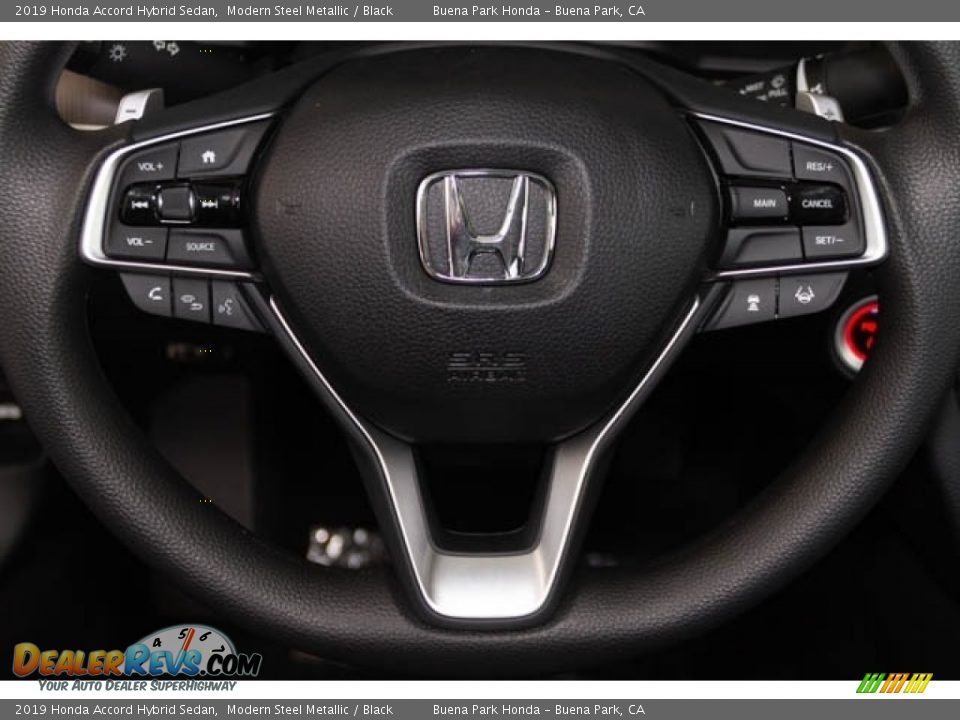 2019 Honda Accord Hybrid Sedan Modern Steel Metallic / Black Photo #20