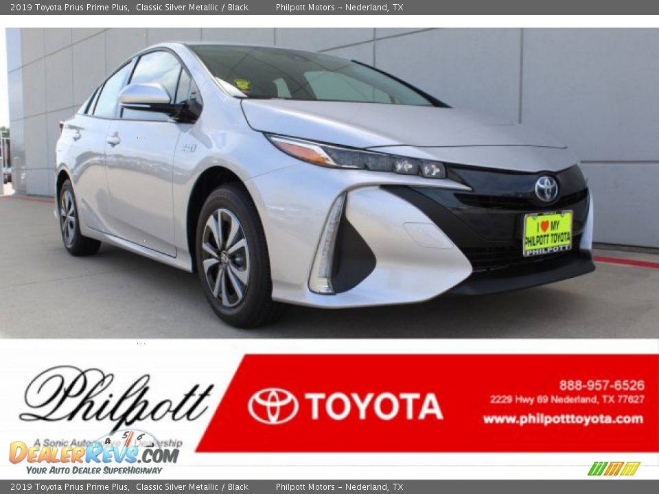 2019 Toyota Prius Prime Plus Classic Silver Metallic / Black Photo #1