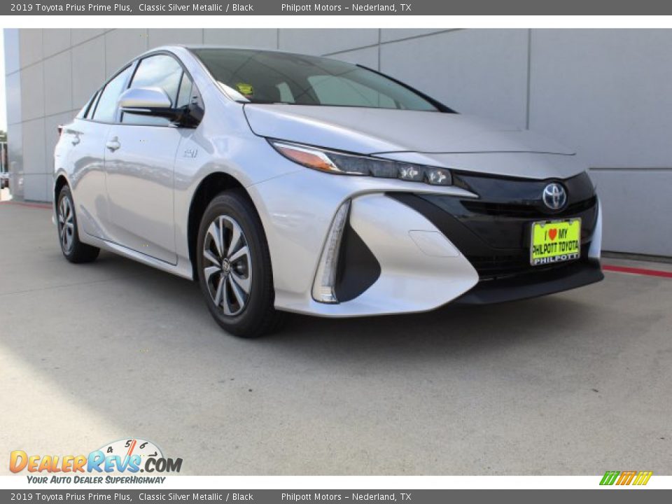 2019 Toyota Prius Prime Plus Classic Silver Metallic / Black Photo #2