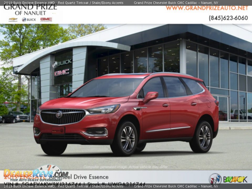 2019 Buick Enclave Essence AWD Red Quartz Tintcoat / Shale/Ebony Accents Photo #1