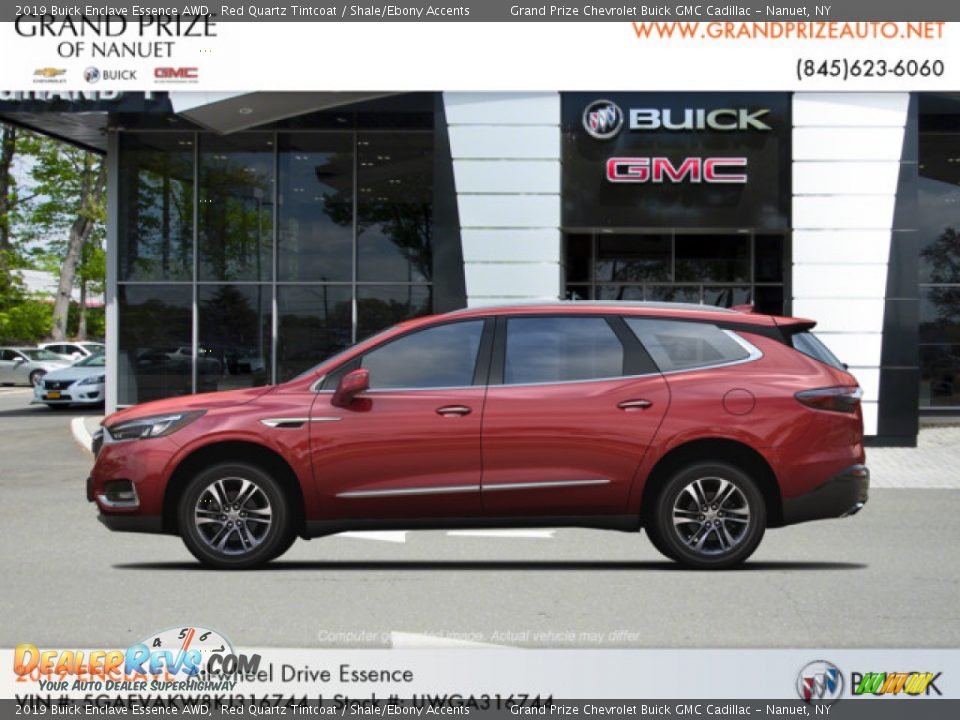 2019 Buick Enclave Essence AWD Red Quartz Tintcoat / Shale/Ebony Accents Photo #2