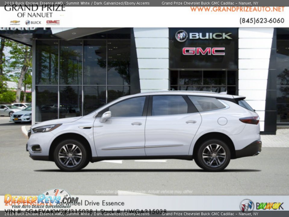 2019 Buick Enclave Essence AWD Summit White / Dark Galvanized/Ebony Accents Photo #2