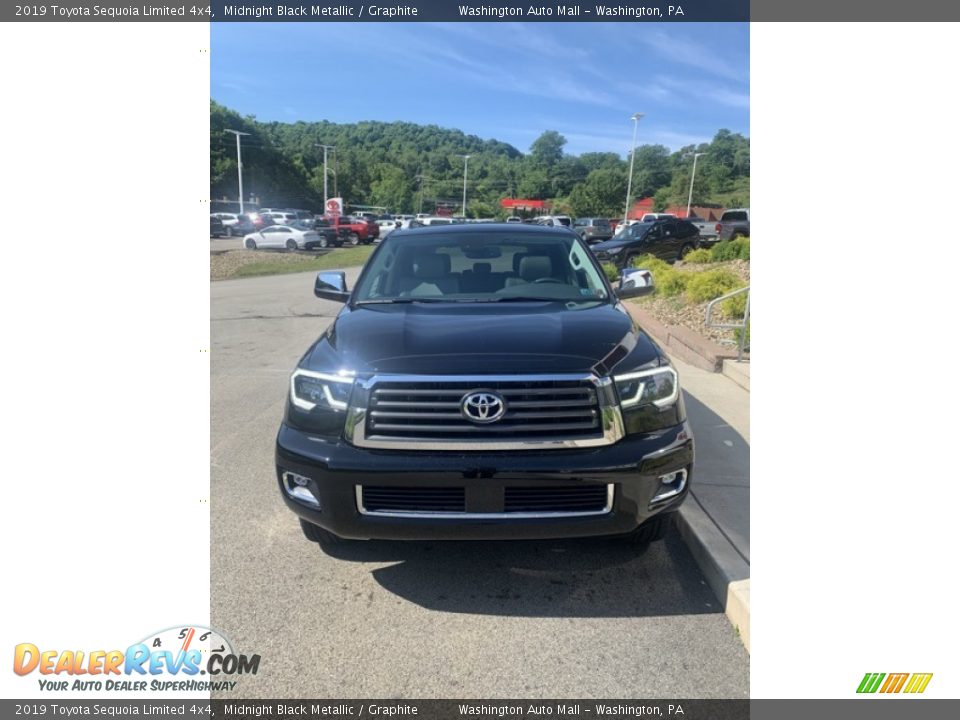 2019 Toyota Sequoia Limited 4x4 Midnight Black Metallic / Graphite Photo #3