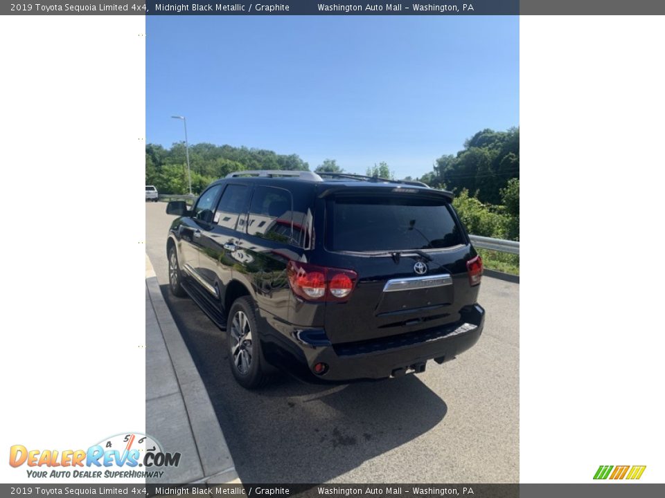 2019 Toyota Sequoia Limited 4x4 Midnight Black Metallic / Graphite Photo #5