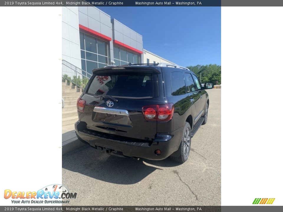 2019 Toyota Sequoia Limited 4x4 Midnight Black Metallic / Graphite Photo #7