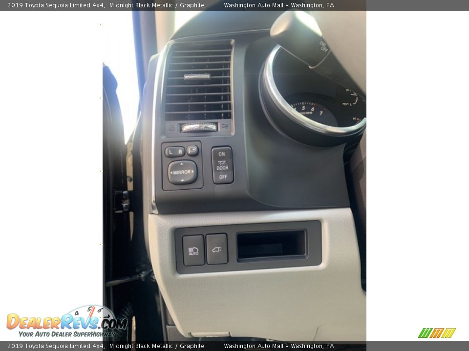 2019 Toyota Sequoia Limited 4x4 Midnight Black Metallic / Graphite Photo #10