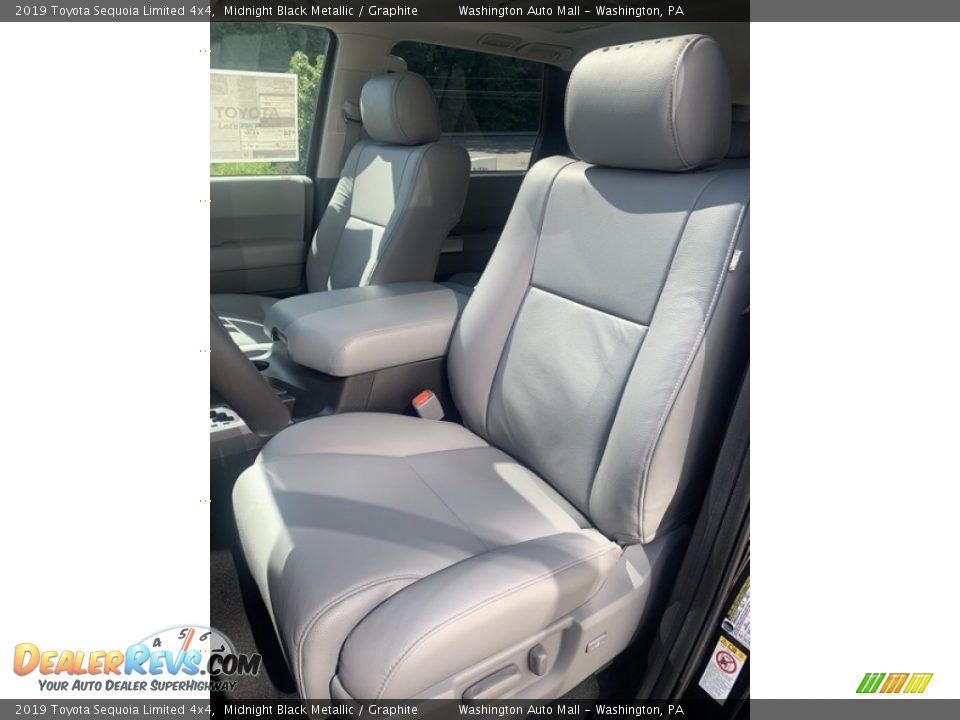 2019 Toyota Sequoia Limited 4x4 Midnight Black Metallic / Graphite Photo #12