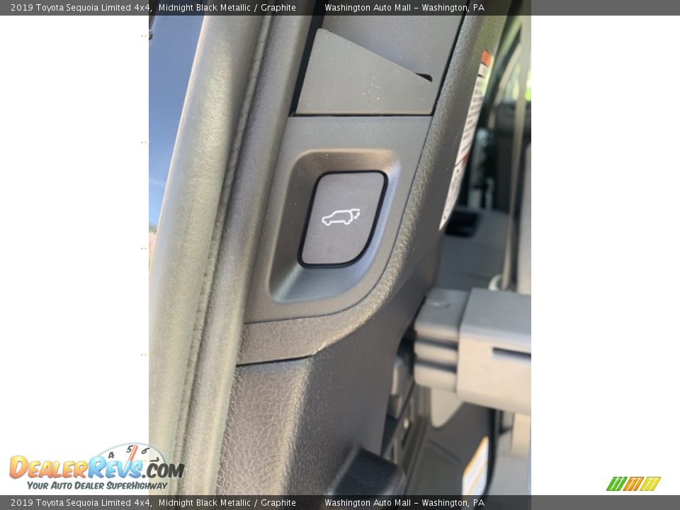 2019 Toyota Sequoia Limited 4x4 Midnight Black Metallic / Graphite Photo #25