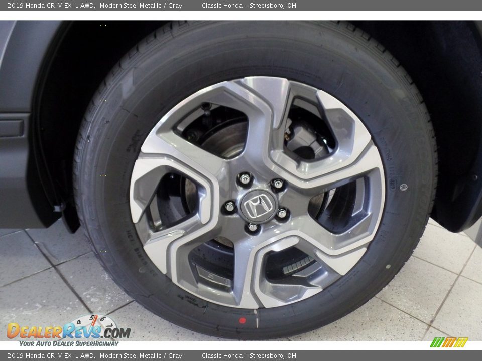 2019 Honda CR-V EX-L AWD Modern Steel Metallic / Gray Photo #15