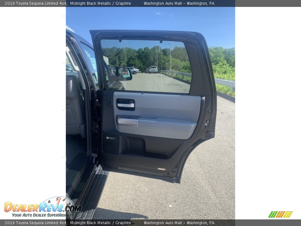 2019 Toyota Sequoia Limited 4x4 Midnight Black Metallic / Graphite Photo #27