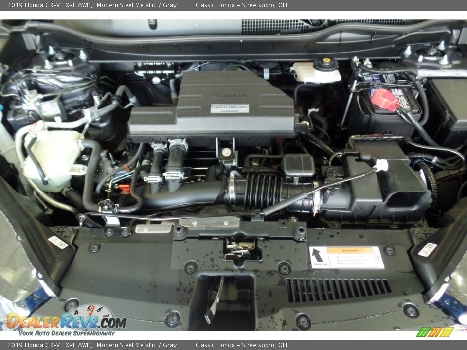 2019 Honda CR-V EX-L AWD Modern Steel Metallic / Gray Photo #17