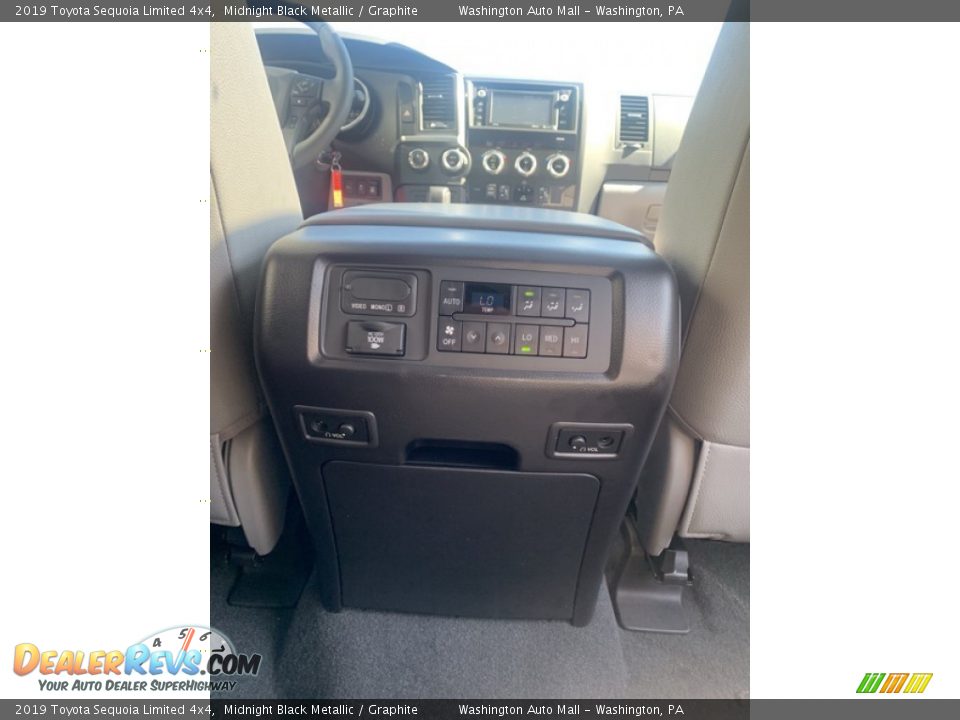 2019 Toyota Sequoia Limited 4x4 Midnight Black Metallic / Graphite Photo #33