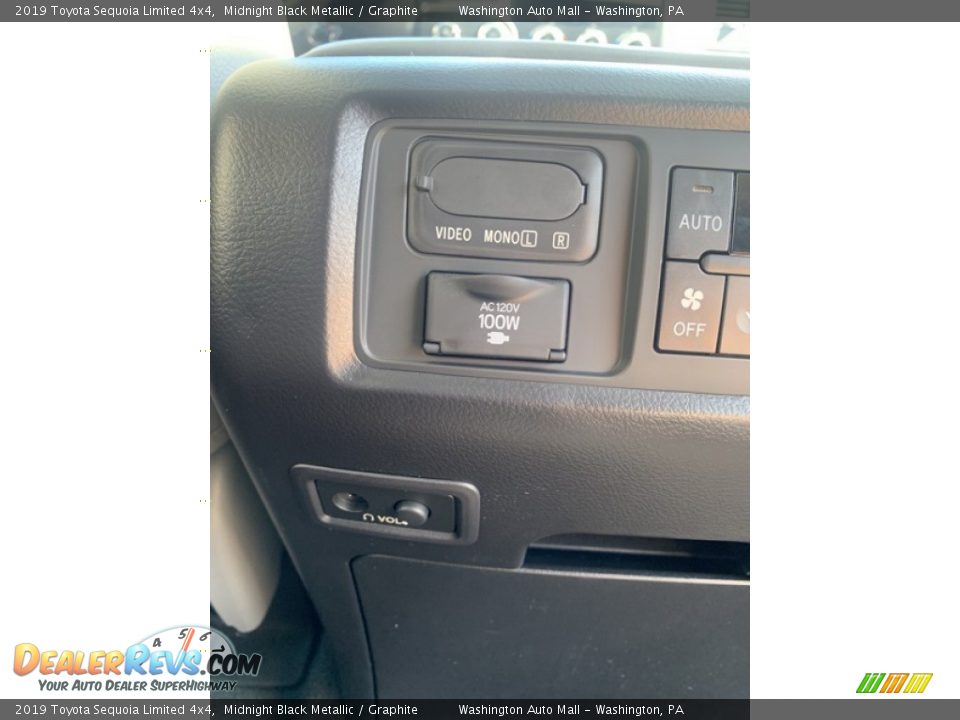2019 Toyota Sequoia Limited 4x4 Midnight Black Metallic / Graphite Photo #34