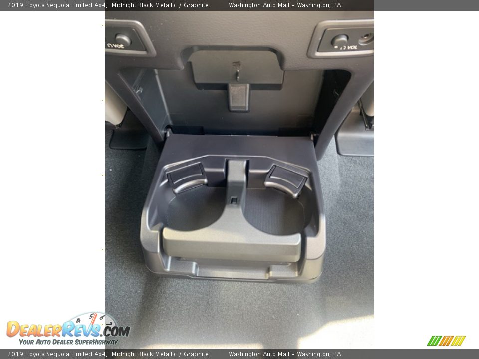2019 Toyota Sequoia Limited 4x4 Midnight Black Metallic / Graphite Photo #36