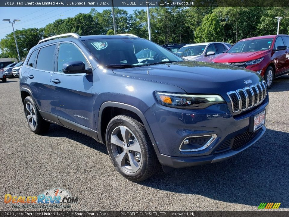 2019 Jeep Cherokee Limited 4x4 Blue Shade Pearl / Black Photo #1