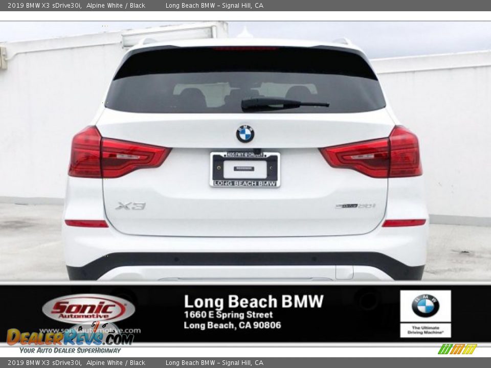 2019 BMW X3 sDrive30i Alpine White / Black Photo #3