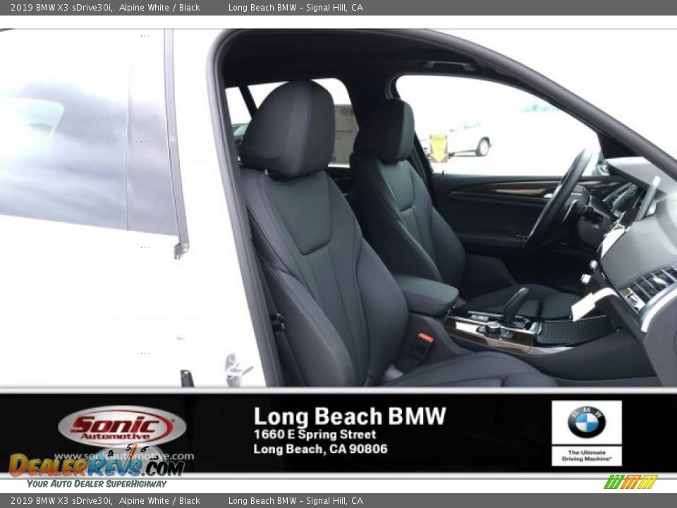 2019 BMW X3 sDrive30i Alpine White / Black Photo #7