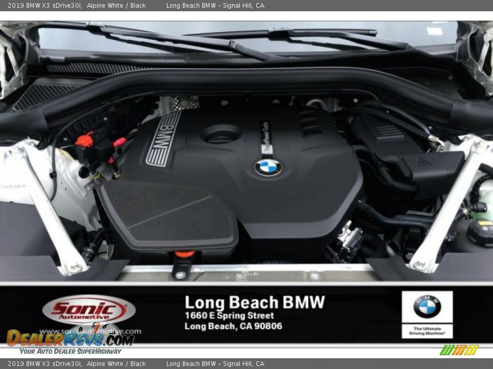 2019 BMW X3 sDrive30i Alpine White / Black Photo #8