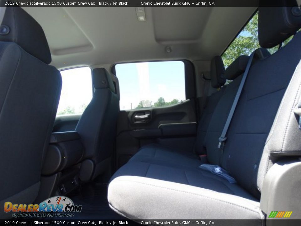 2019 Chevrolet Silverado 1500 Custom Crew Cab Black / Jet Black Photo #23
