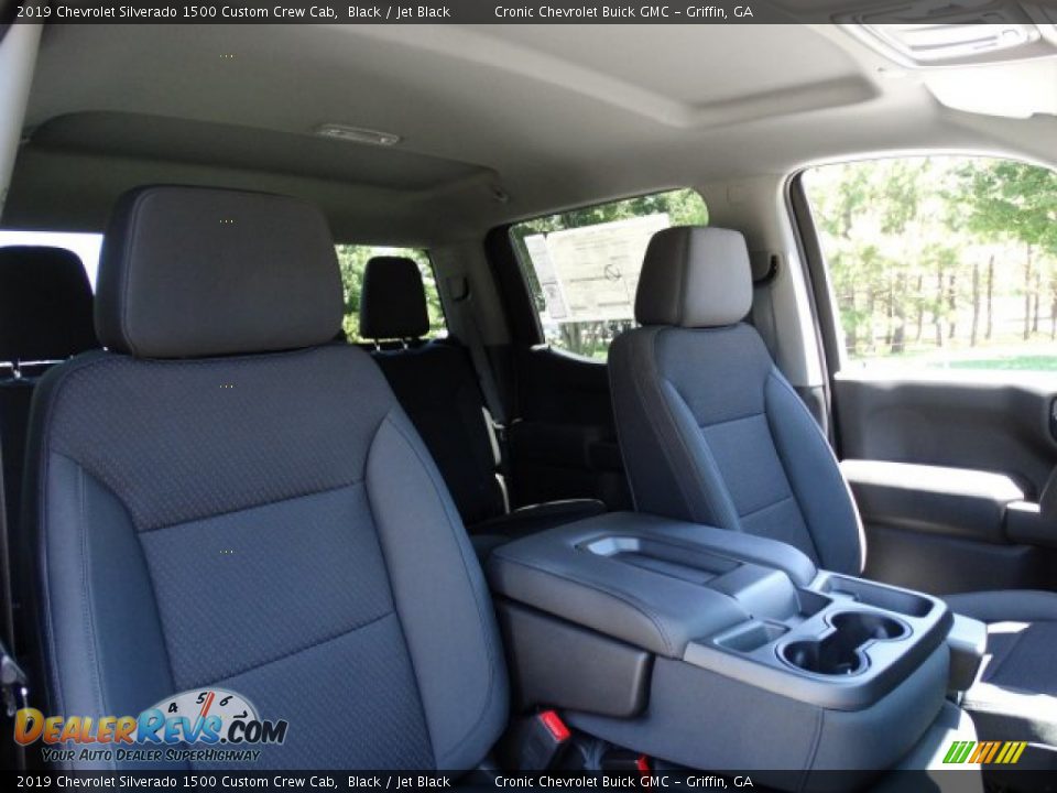 2019 Chevrolet Silverado 1500 Custom Crew Cab Black / Jet Black Photo #27