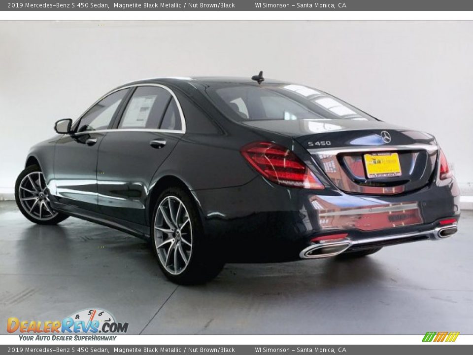 2019 Mercedes-Benz S 450 Sedan Magnetite Black Metallic / Nut Brown/Black Photo #2