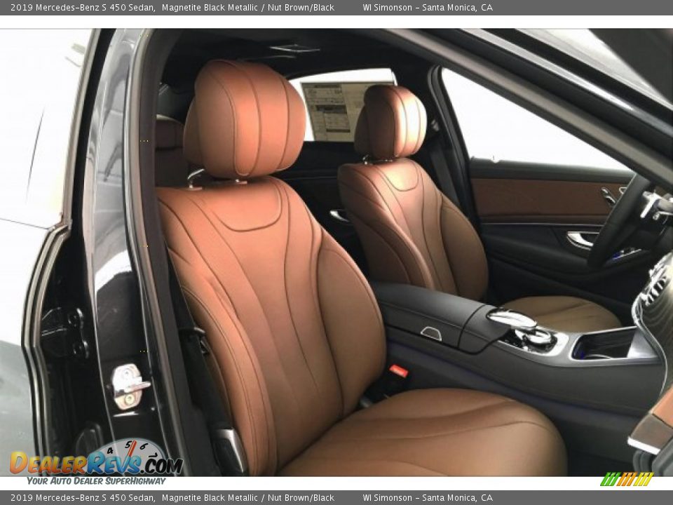 2019 Mercedes-Benz S 450 Sedan Magnetite Black Metallic / Nut Brown/Black Photo #5
