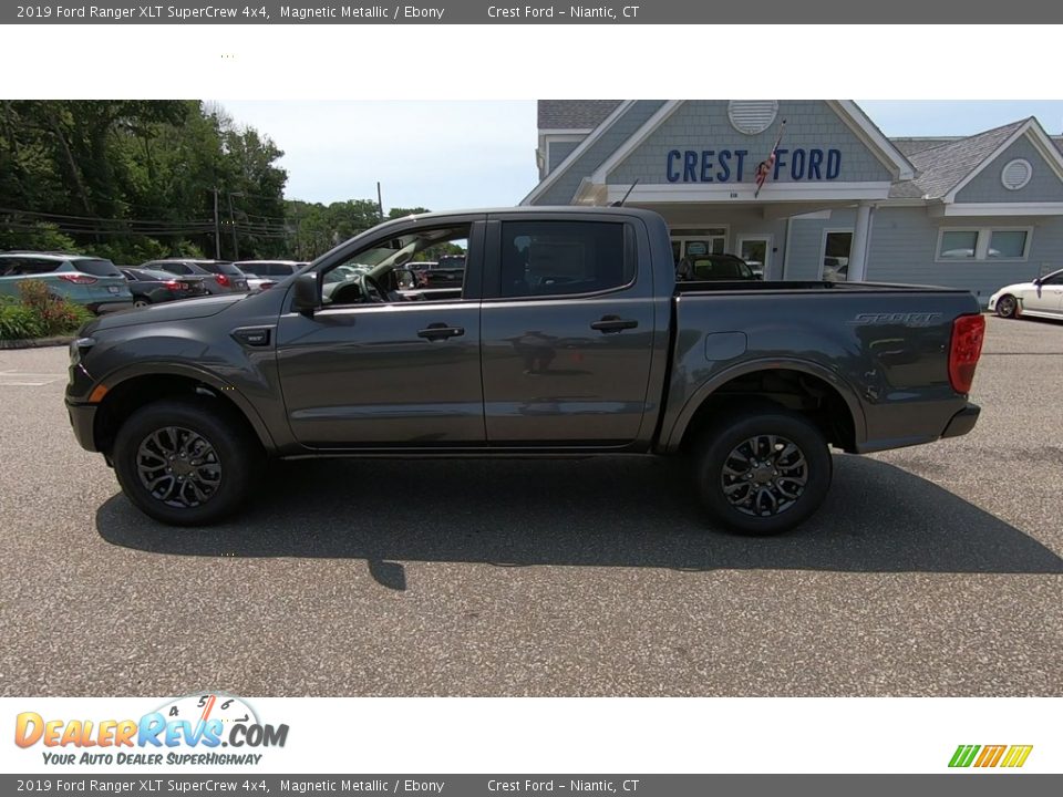 2019 Ford Ranger XLT SuperCrew 4x4 Magnetic Metallic / Ebony Photo #4