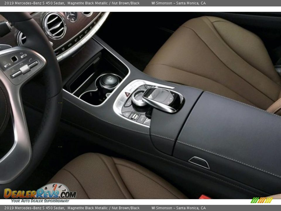 2019 Mercedes-Benz S 450 Sedan Magnetite Black Metallic / Nut Brown/Black Photo #7