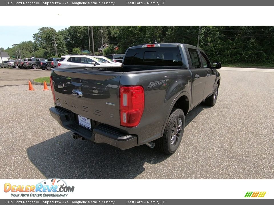 2019 Ford Ranger XLT SuperCrew 4x4 Magnetic Metallic / Ebony Photo #7