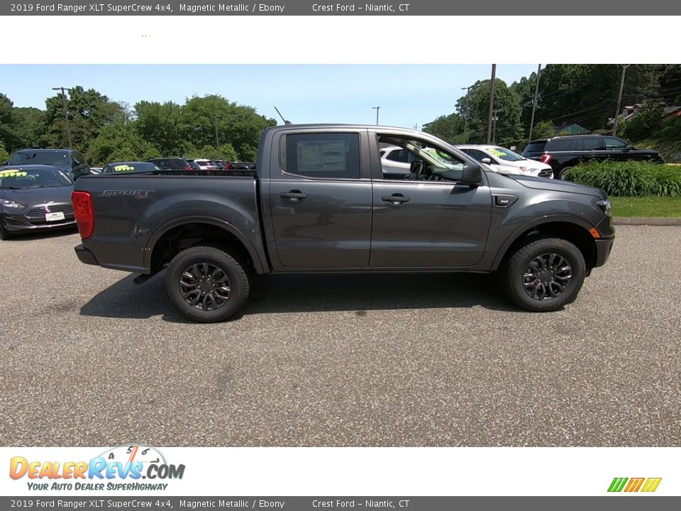 2019 Ford Ranger XLT SuperCrew 4x4 Magnetic Metallic / Ebony Photo #8