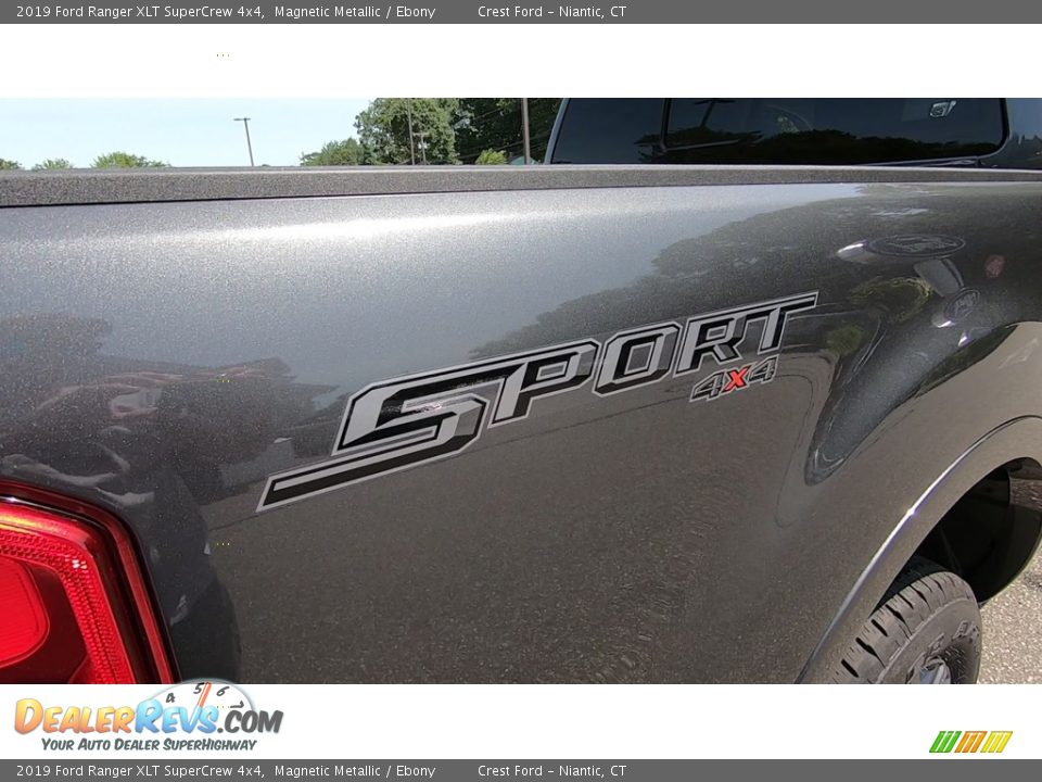 2019 Ford Ranger XLT SuperCrew 4x4 Magnetic Metallic / Ebony Photo #9