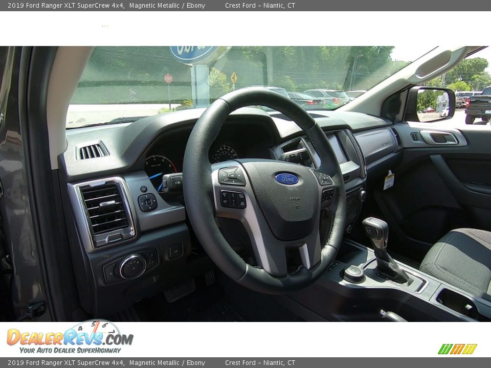 2019 Ford Ranger XLT SuperCrew 4x4 Magnetic Metallic / Ebony Photo #10