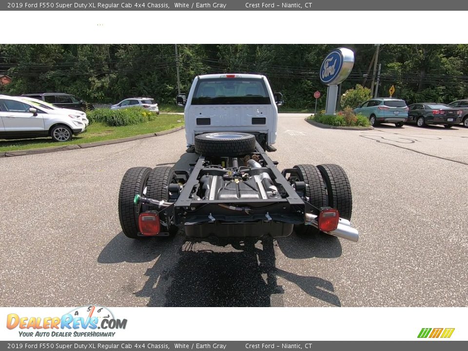 2019 Ford F550 Super Duty XL Regular Cab 4x4 Chassis White / Earth Gray Photo #6