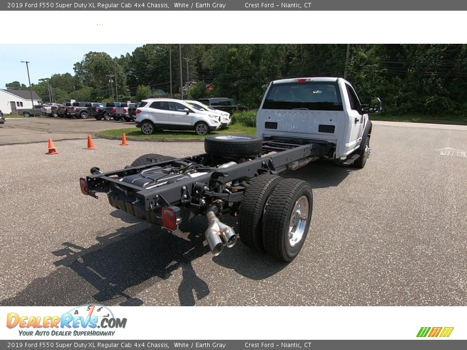 2019 Ford F550 Super Duty XL Regular Cab 4x4 Chassis White / Earth Gray Photo #7