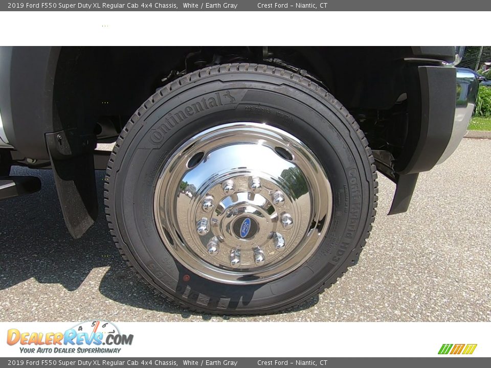 2019 Ford F550 Super Duty XL Regular Cab 4x4 Chassis White / Earth Gray Photo #23