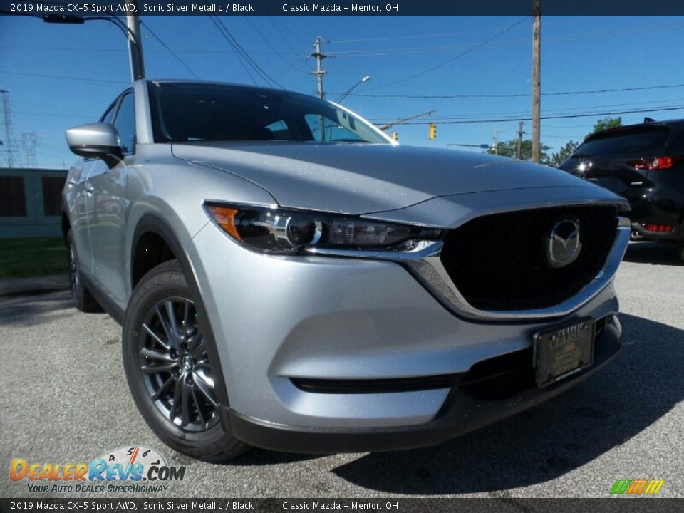2019 Mazda CX-5 Sport AWD Sonic Silver Metallic / Black Photo #1
