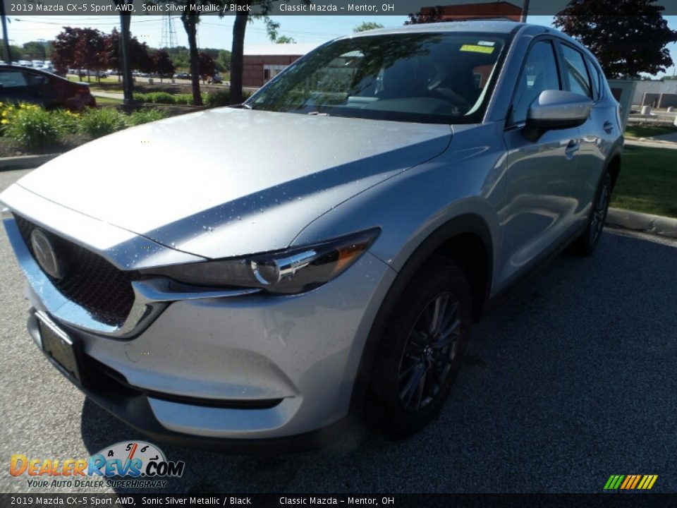 2019 Mazda CX-5 Sport AWD Sonic Silver Metallic / Black Photo #3