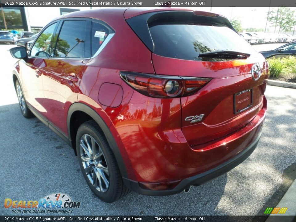 2019 Mazda CX-5 Signature AWD Soul Red Crystal Metallic / Caturra Brown Photo #5