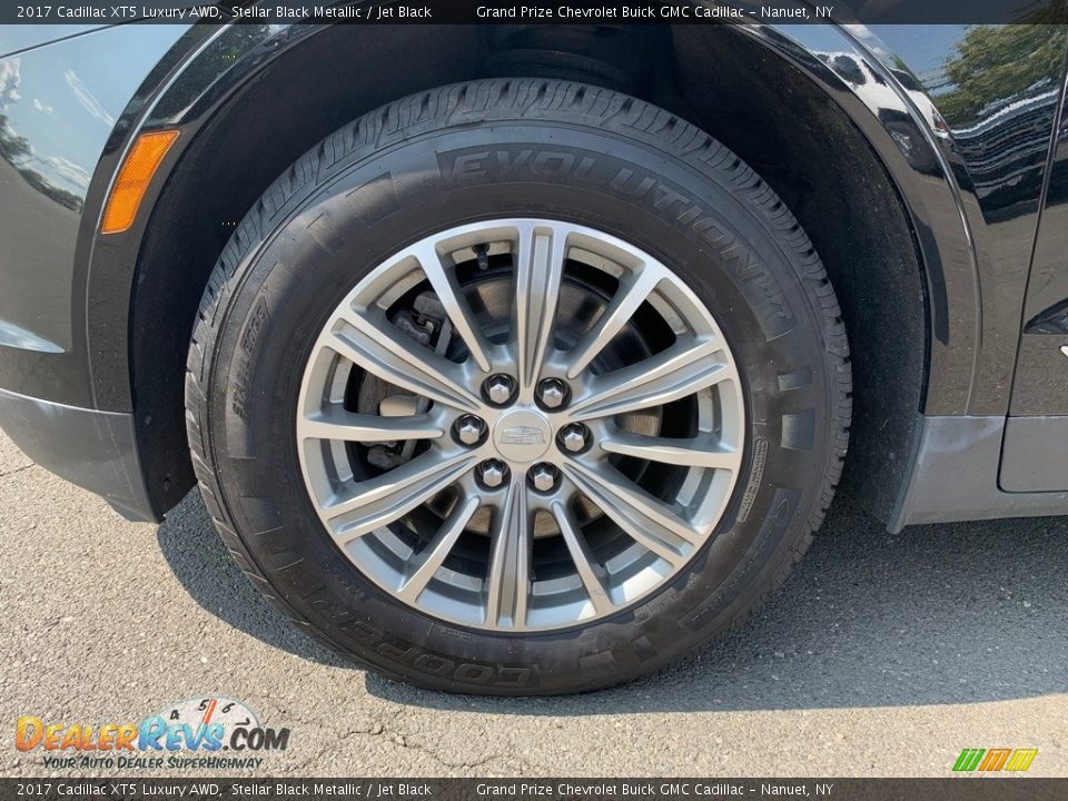 2017 Cadillac XT5 Luxury AWD Stellar Black Metallic / Jet Black Photo #9