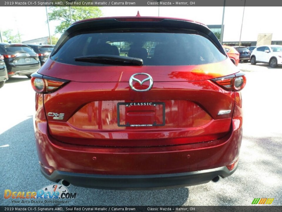 2019 Mazda CX-5 Signature AWD Soul Red Crystal Metallic / Caturra Brown Photo #6