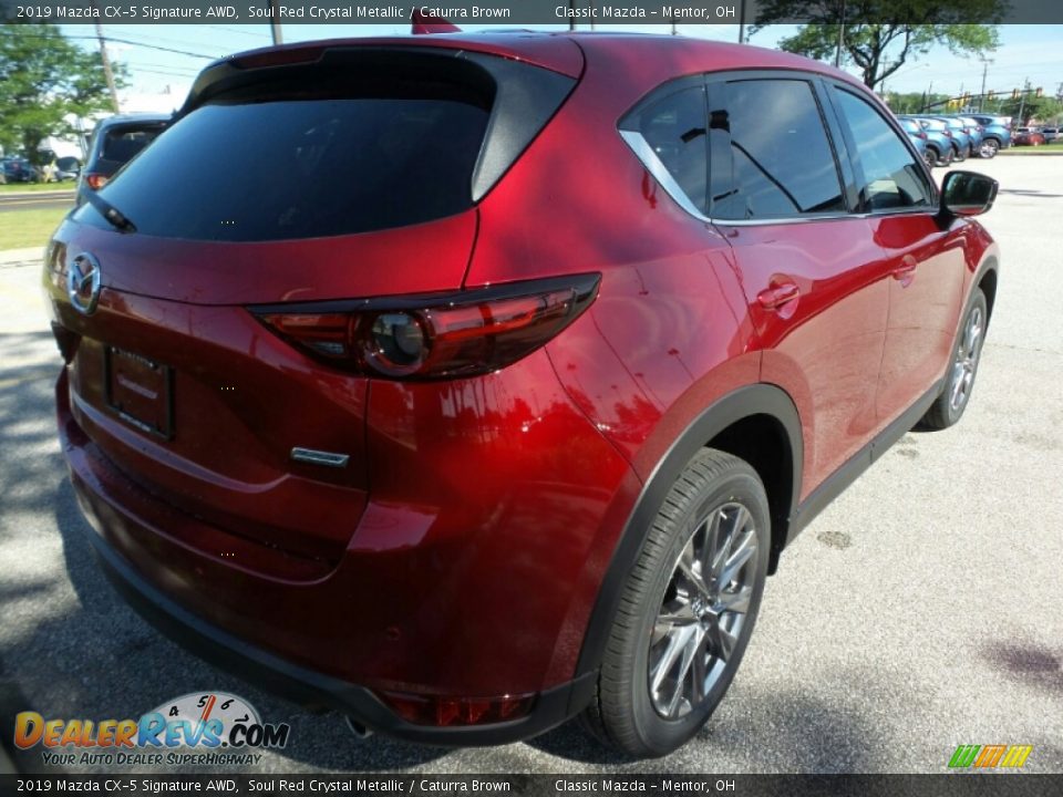 2019 Mazda CX-5 Signature AWD Soul Red Crystal Metallic / Caturra Brown Photo #7