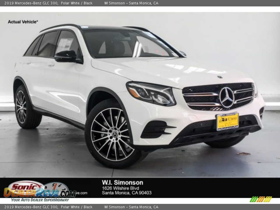 2019 Mercedes-Benz GLC 300 Polar White / Black Photo #1