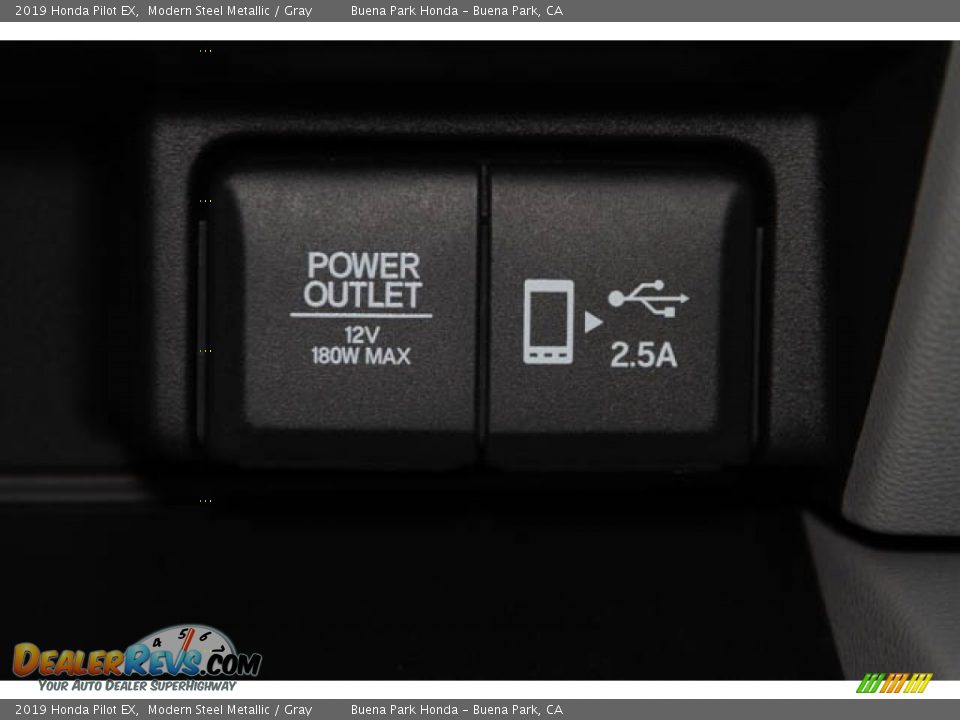 2019 Honda Pilot EX Modern Steel Metallic / Gray Photo #24
