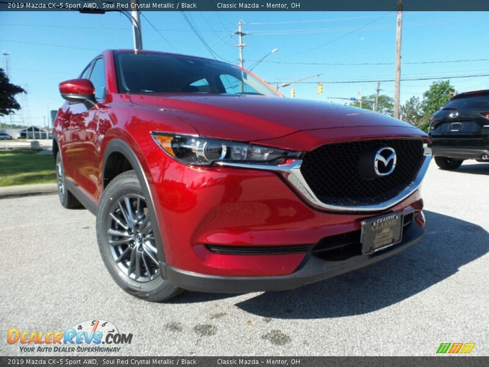 2019 Mazda CX-5 Sport AWD Soul Red Crystal Metallic / Black Photo #1